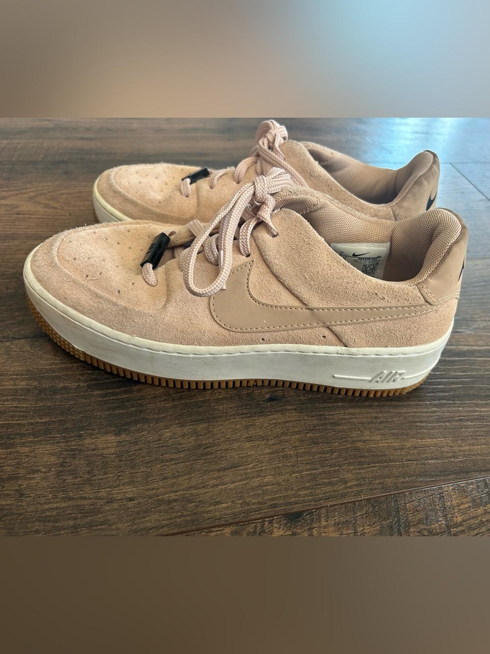 Nike Women’s Air Force 1 Low Sneakers — Blush Suede